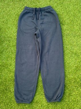 Navy Blue Fleece Jogger Sweatpants Small